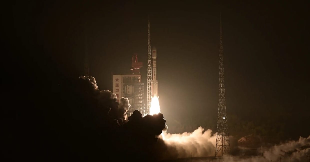 The Long March 6A Y16 vehicle blasting off from the Taiyuan Satellite Launch Center on September 27th.