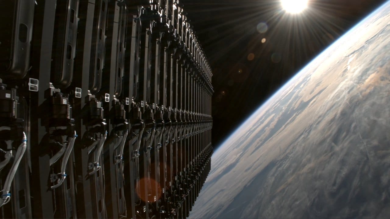 A view from Falcon 9's second-stage ahead of satellite deployment for the Starlink Group 10-61 mission. ©SpaceX