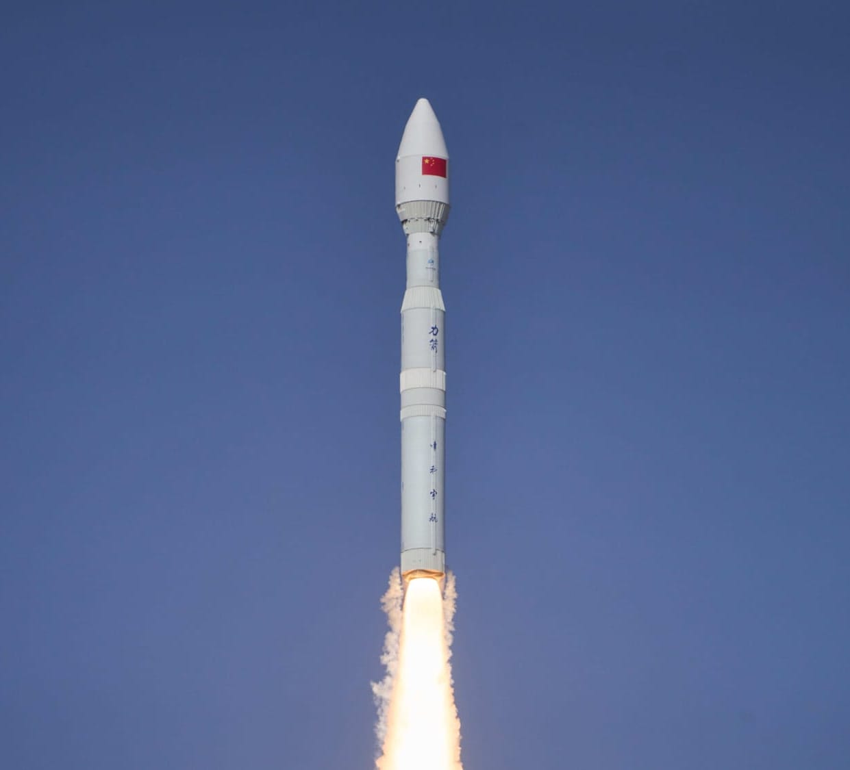 CAS Space Kinetica-1 Y8 vehicle during first-stage flight from the Jiuquan Satellite Launch Center.
