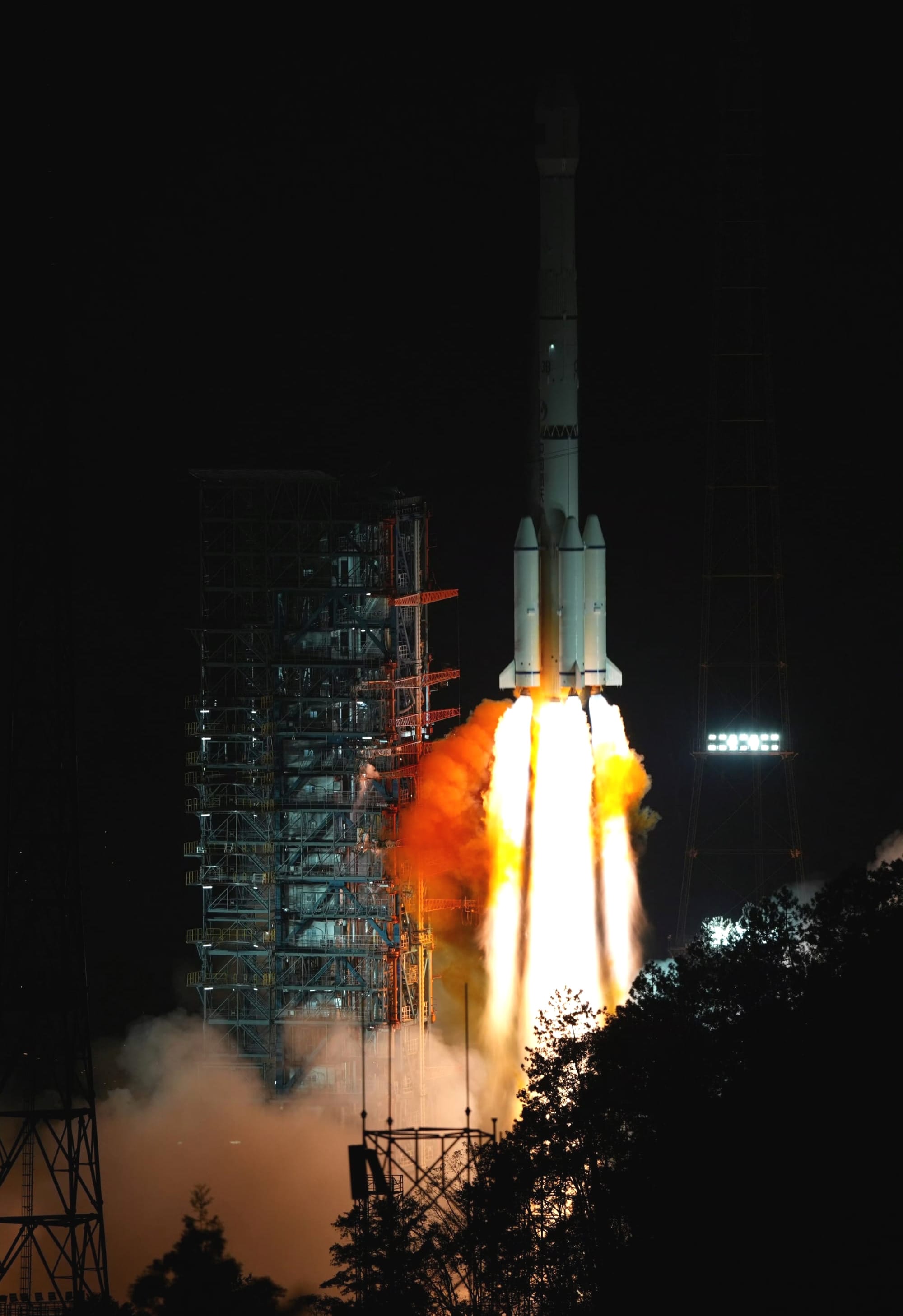 The Long March 3B/E launch vehicle lifting off from Launch Complex 2 at the Xichang Satellite Launch Center on November 21st 2025.