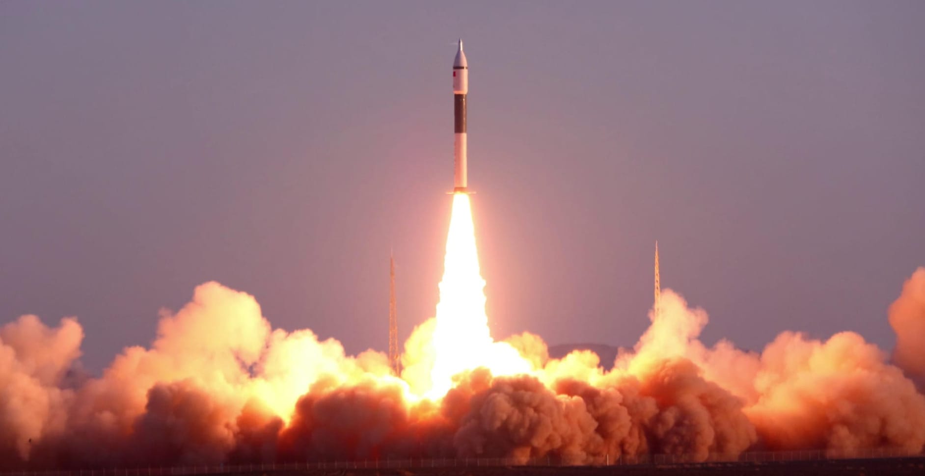 ExPace's Kuaizhou-11 Y8 vehicle blasting off to carry Dear-5 and Hope-5 into orbit on December 13th.