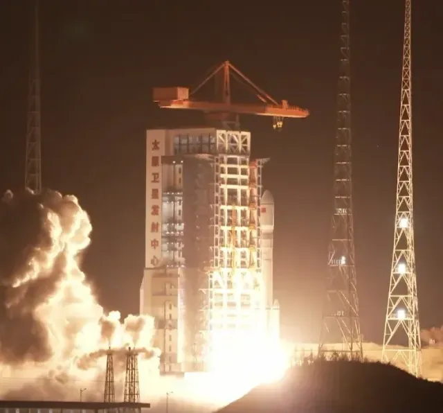 The Long March 6A Y15 vehicle lifting off for the GuoWang Group 15 mission on December 8th.