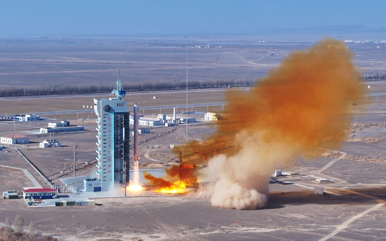 A Long March 2C lifting off from the Jiuquan Satellite Launch Center with AlSat-3B on January 31st.