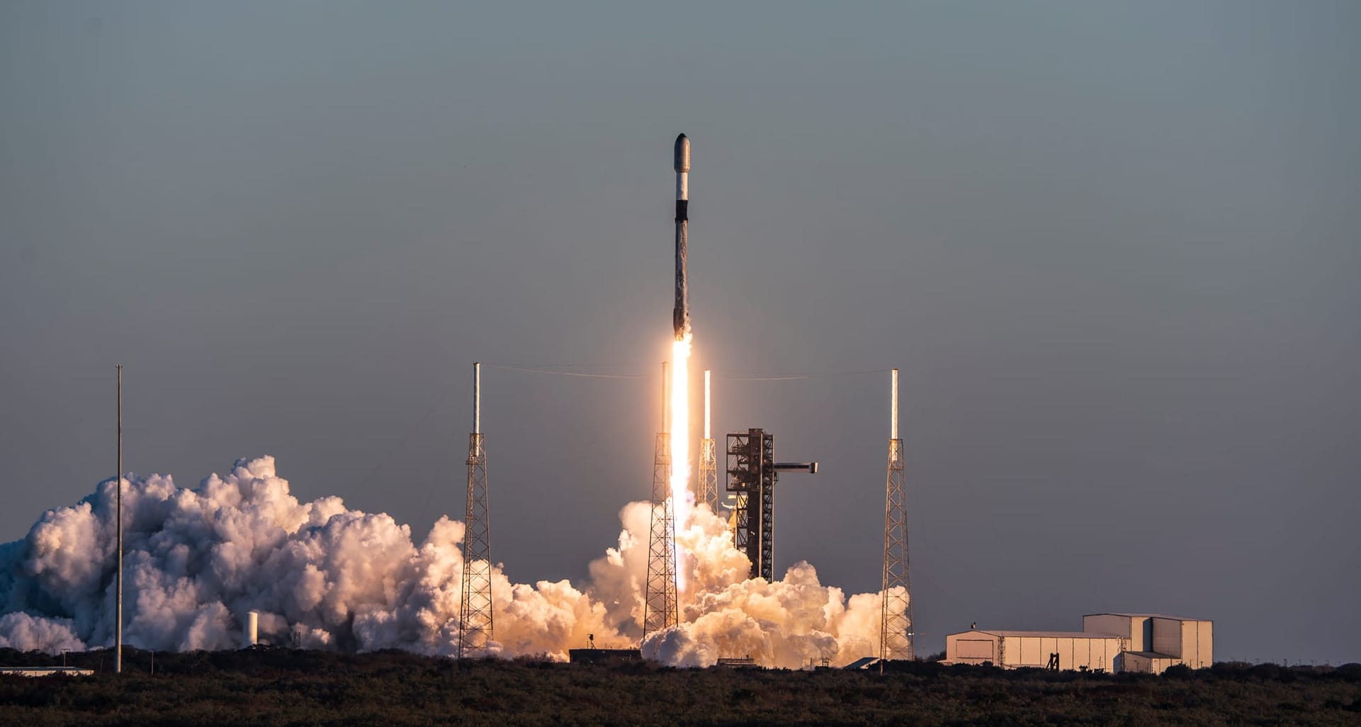 Falcon 9 lifting off from Space Launch Complex 40 for the Starlink Group 6-110 mission on February 24th. ยฉSpaceX