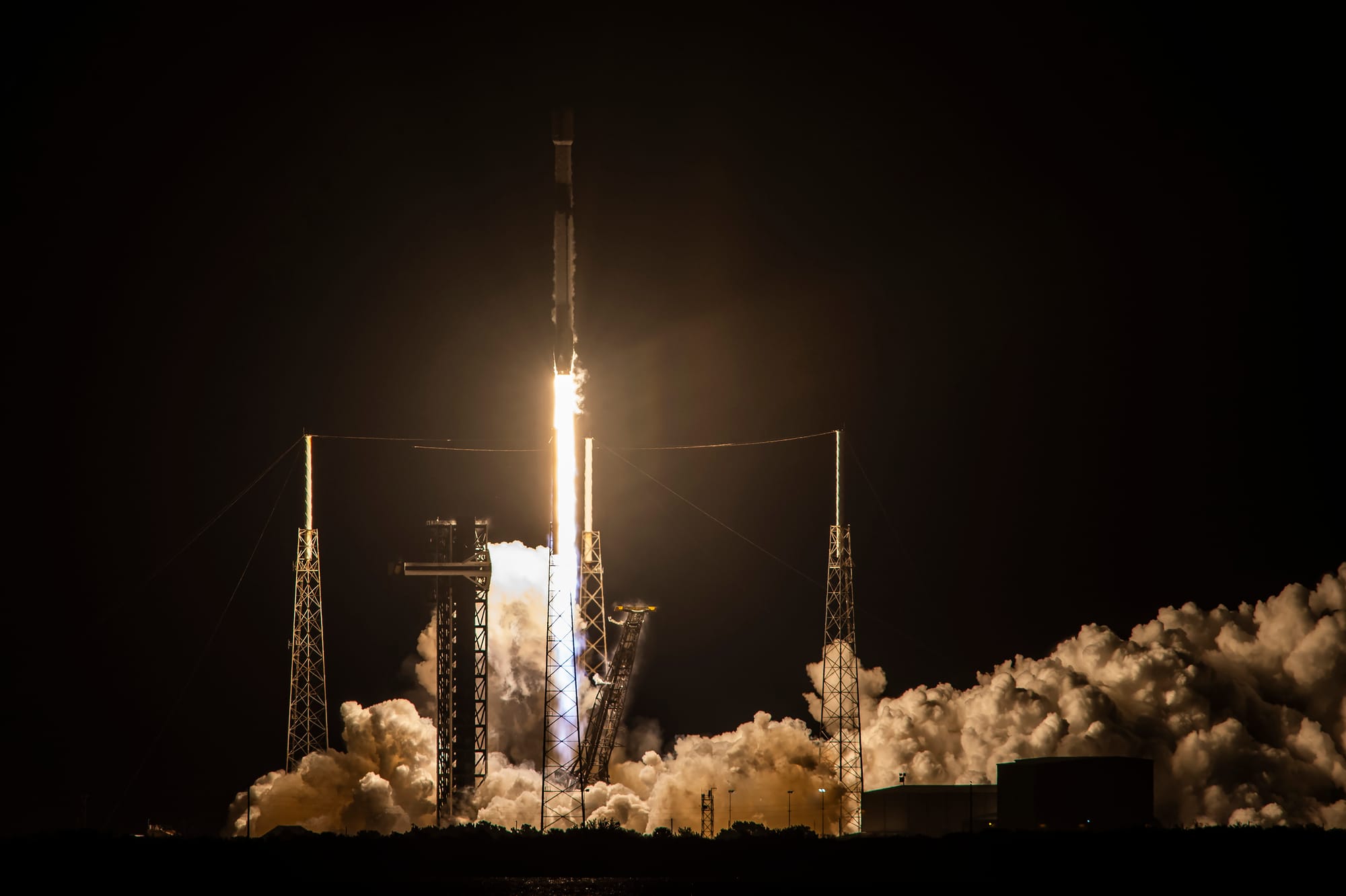 Falcon 9 lifting off from Space Launch Complex 40 for the Starlink Group 6-103 mission on February 16th. ©SpaceX