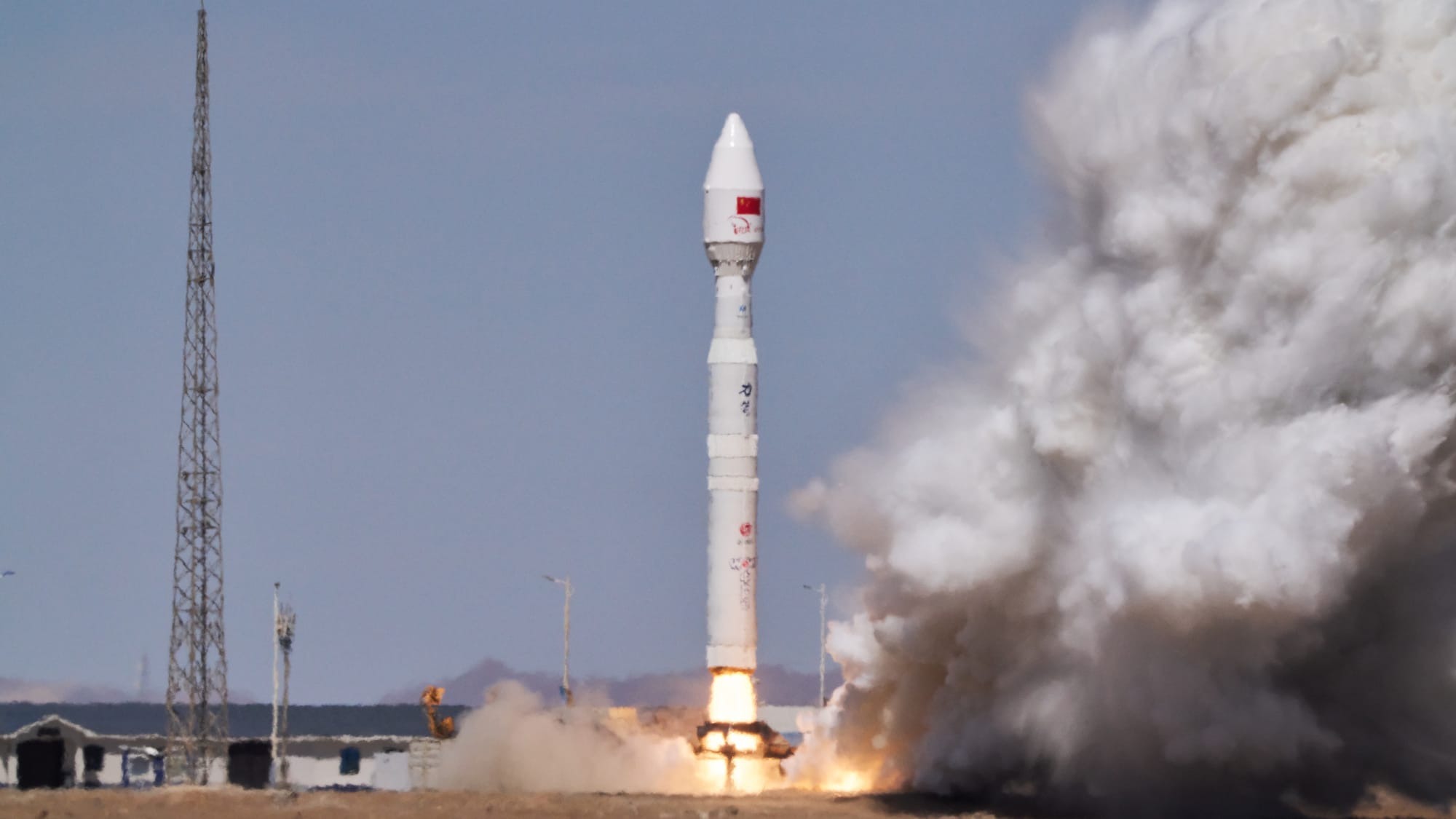 CAS Space's Kinetica-1 Y12 vehicle blasting off from the Jiuquan Satellite Launch Center on April 14th 2026.