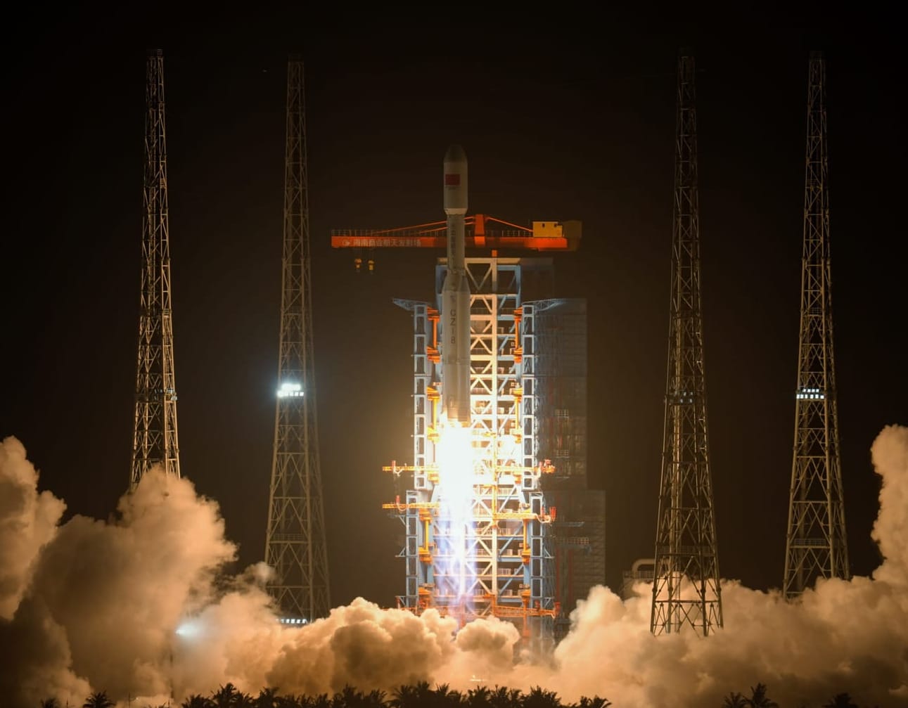The Long March 8 Y8 vehicle departing from the Wenchang Commercial Space Launch Site on May 17th 2026. ©China Aerospace Science and Technology Corporation