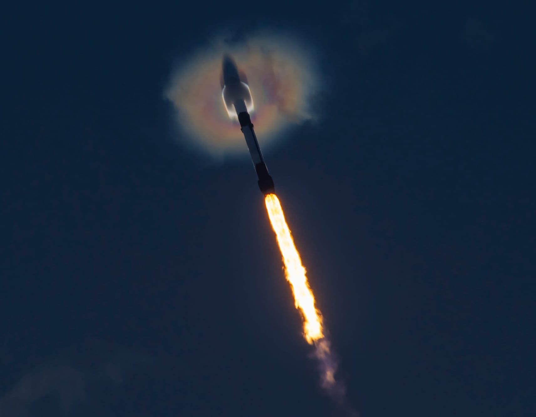 Falcon 9 going supersonic during the Starlink Group 10-47 mission on May 25th 2026. ยฉSpaceX