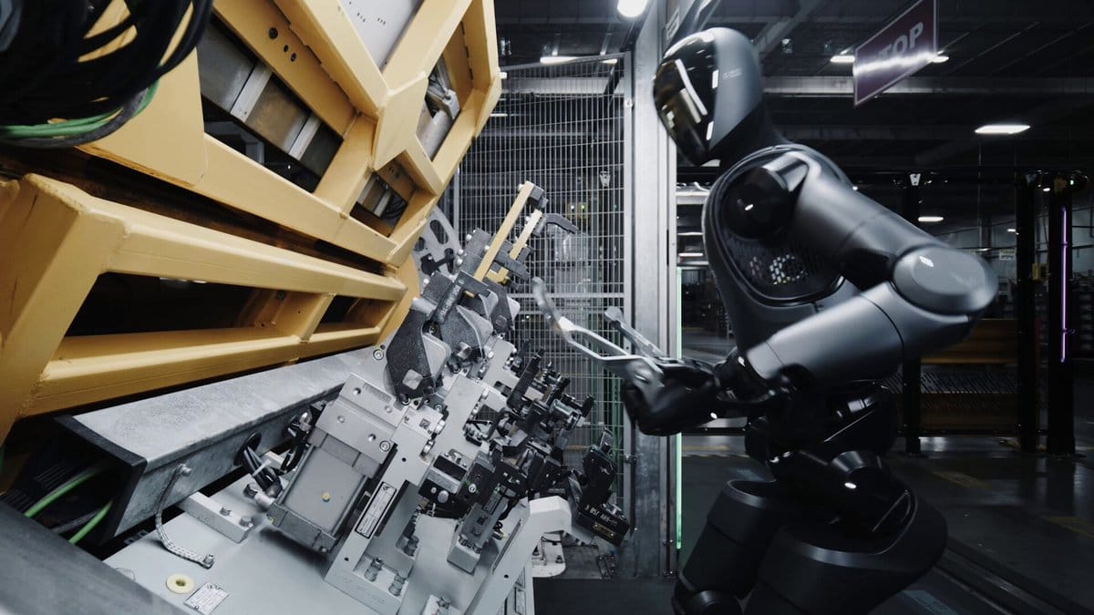 Figure 02 humanoid robot working in a BMW automobile factory