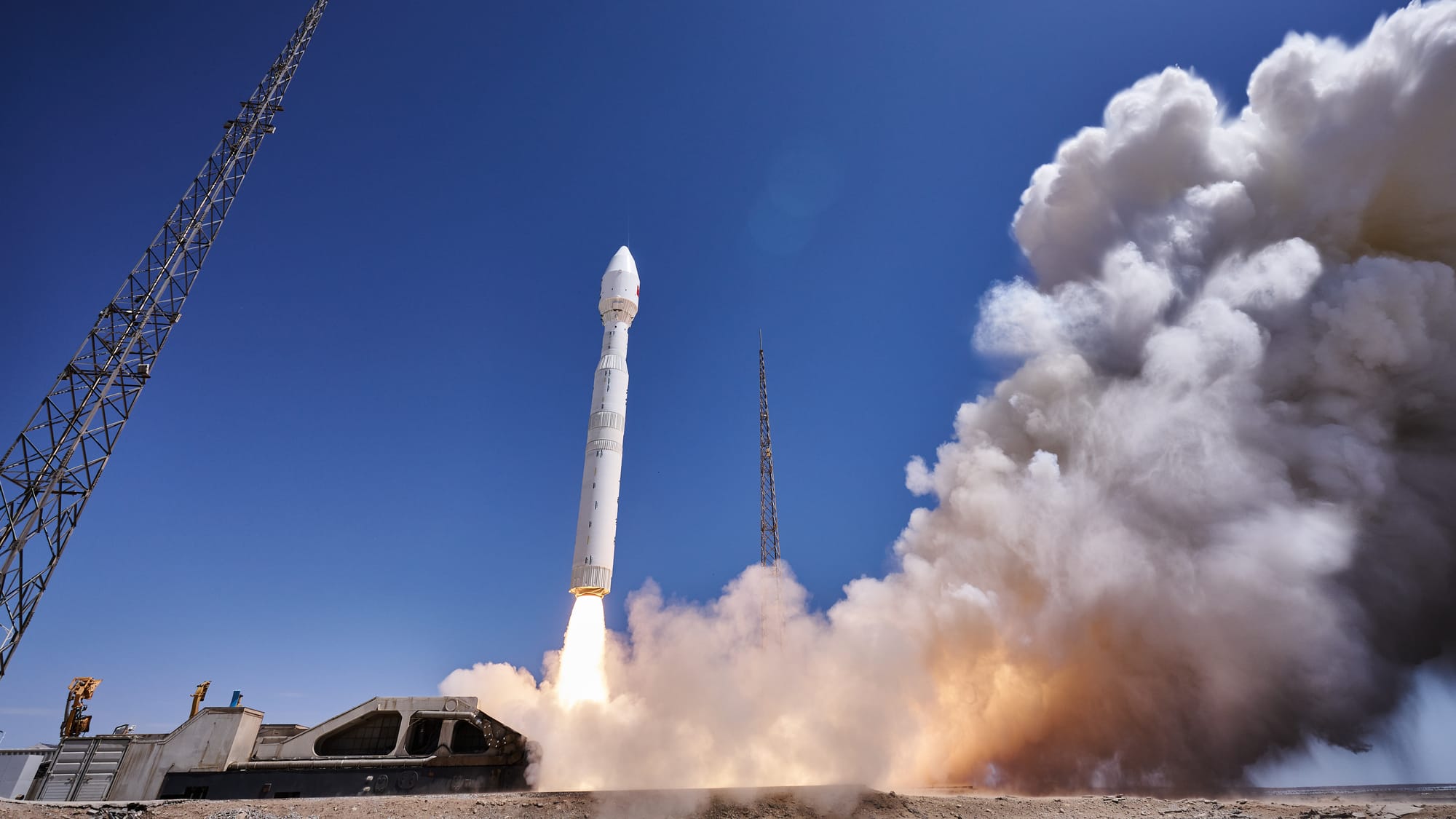 CAS Space's Kinetica-1 Y14 launch vehicle lifting off from the Jiuquan Satellite Launch Center on June 15th 2026. ©CAS Space