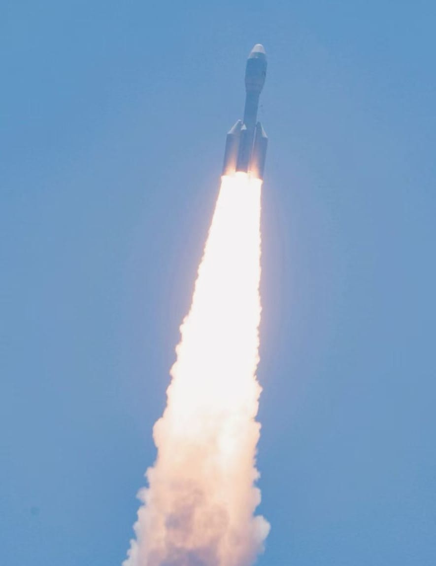 The Gravity-1 Y4 vehicle during first-stage flight from the East China Sea on July 22nd 2026.The Gravity-1 Y4 vehicle during first-stage flight from the East China Sea on July 22nd 2026. ©Orienspace