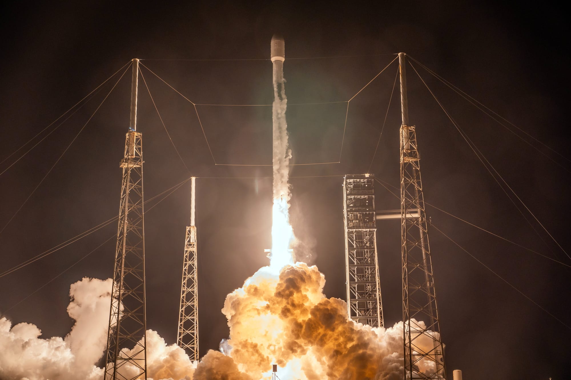 Falcon 9 departing from Space Launch Complex 40 to deliver SXM-11 on June 29th 2026. ยฉSpaceX