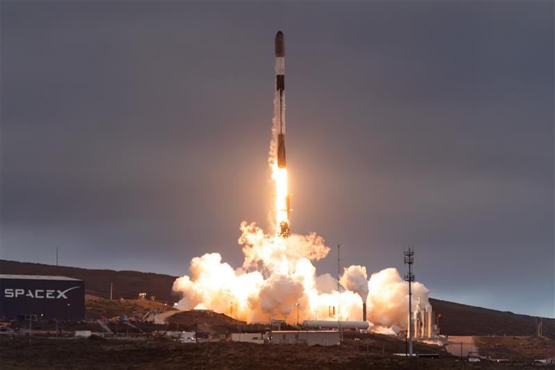 Falcon 9 departs Space Launch Complex 4E for the USSF-366 mission on August 16th 2026. ยฉSpaceX