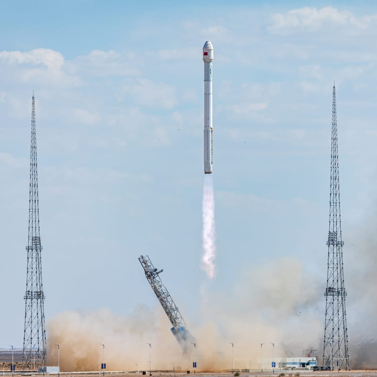 LandSpace's Zhuque-2E Y7 vehicle lifting off from the Jiuquan Satellite Launch Center on September 15th 2026. ยฉLandSpace