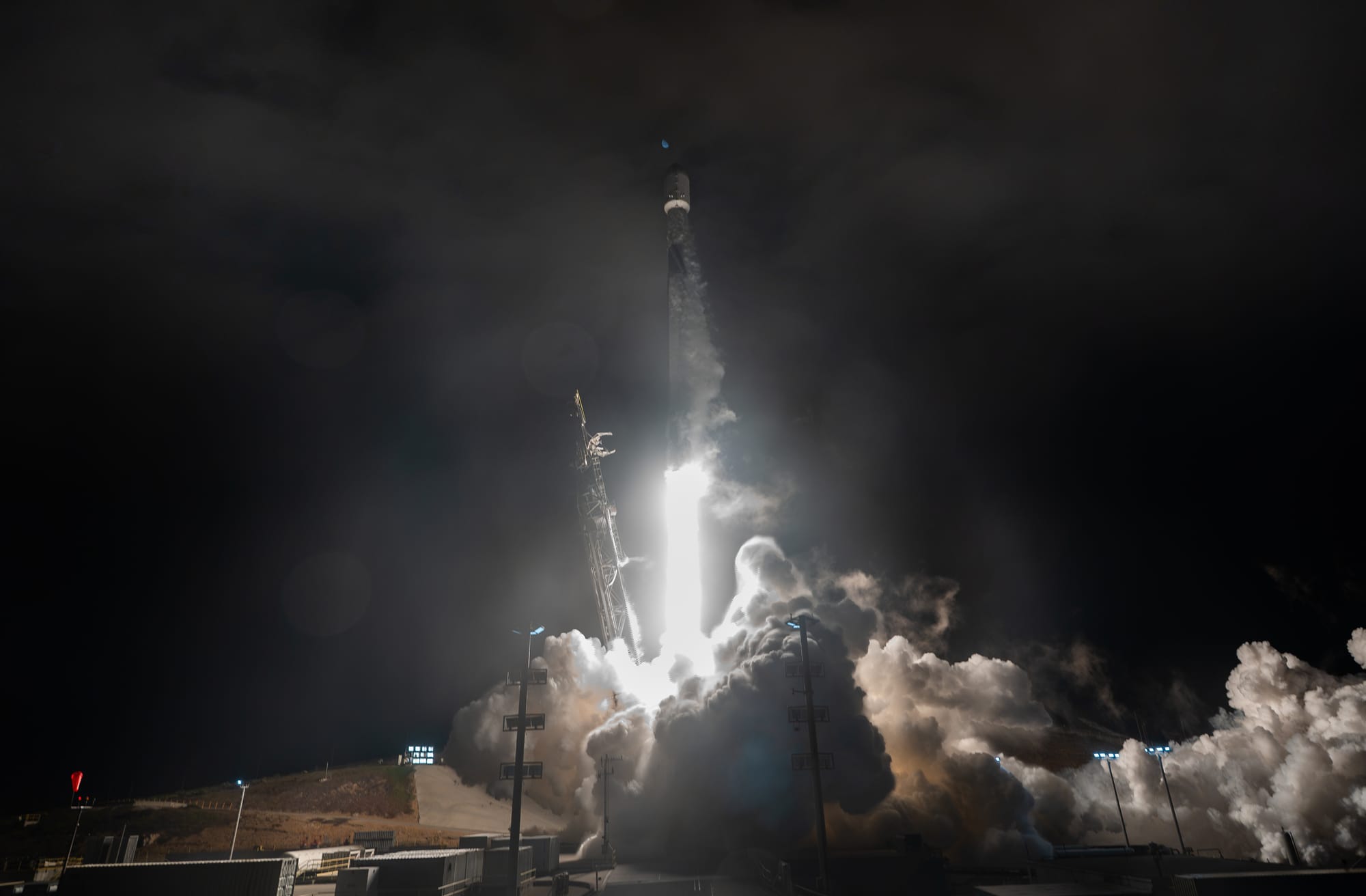 Falcon 9 lifting off from Space Launch Complex 4E for the Starlink Group 15-23 mission on September 2nd 2026. ยฉSpaceX