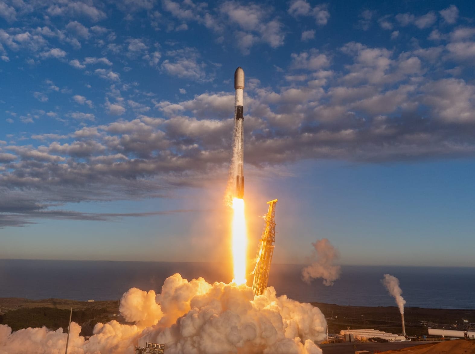 Falcon 9 lifting off from Space Launch Complex 4E on September 6th 2026. ยฉSpaceX