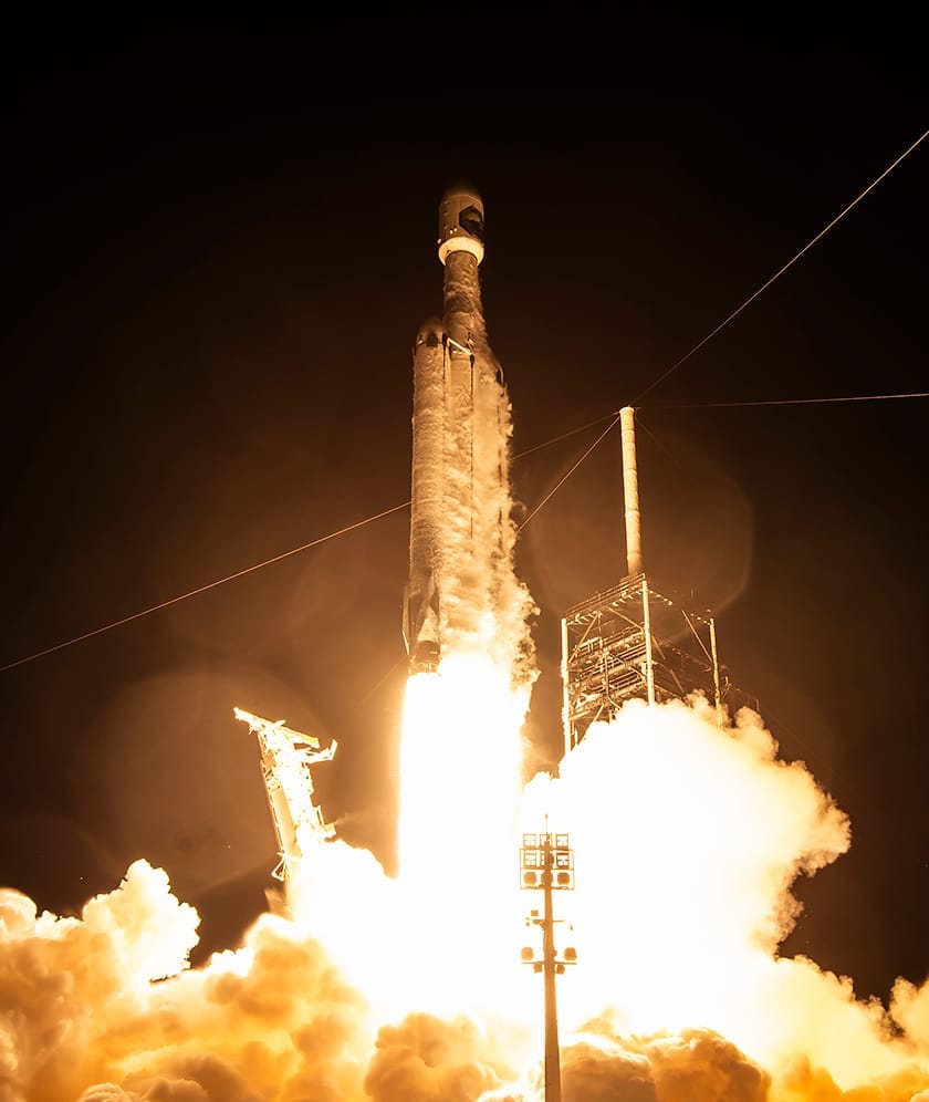 Falcon Heavy launching for the NROL-97 mission on October 2nd 2026. ©SpaceX