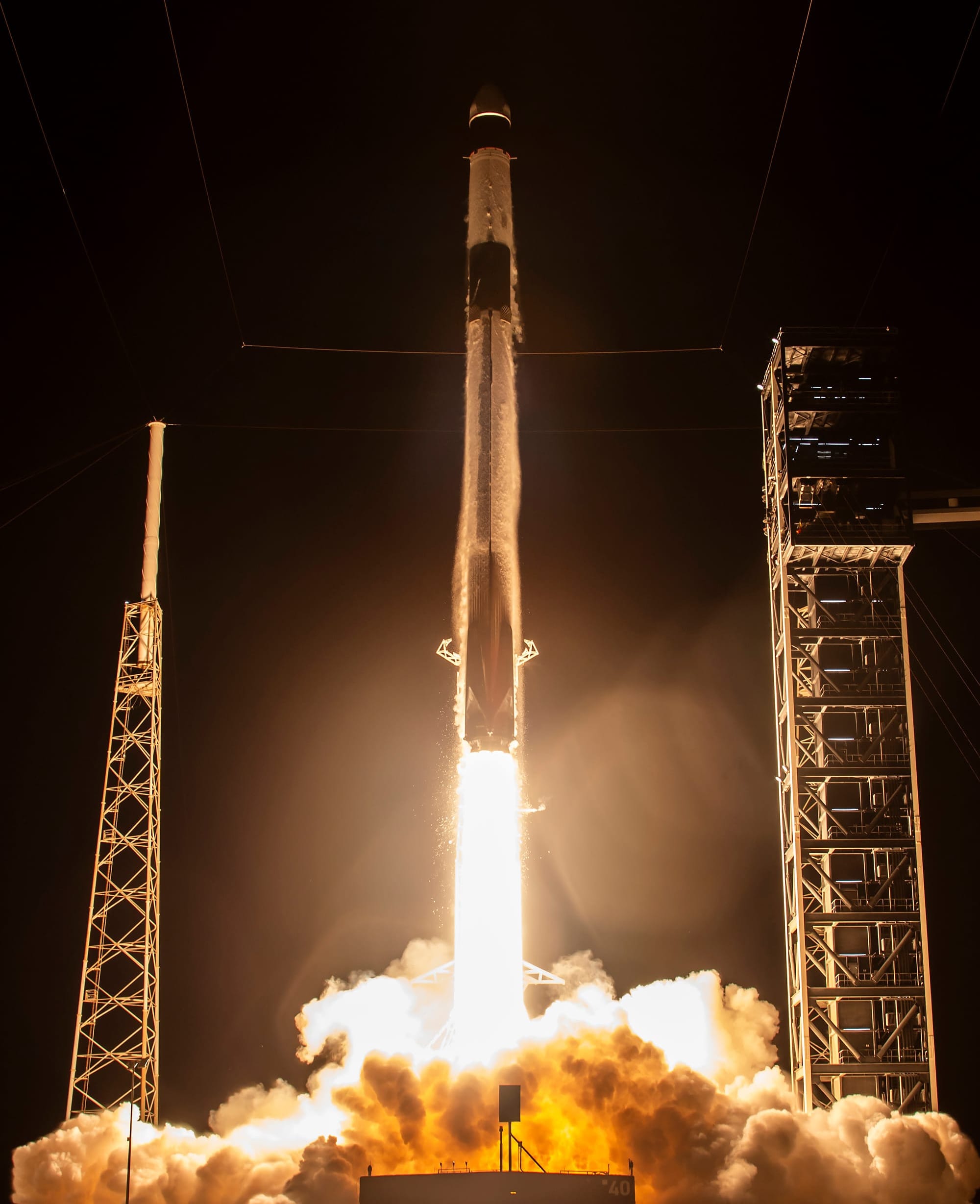 Falcon 9 launching from Space Launch Complex 40 for the CRS-35 mission on October 13th 2026. ©SpaceX