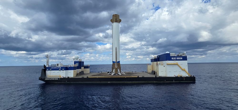 Triumphant New Glenn Booster Sails Into Florida