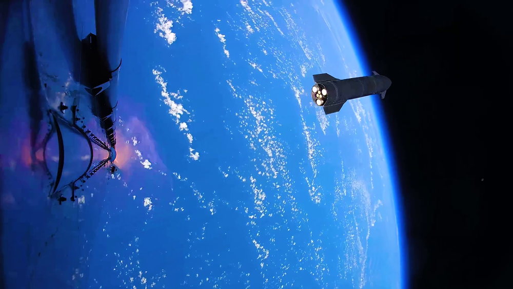Starship Splashes Down Gently for First Time, Booster Slams Into Gulf