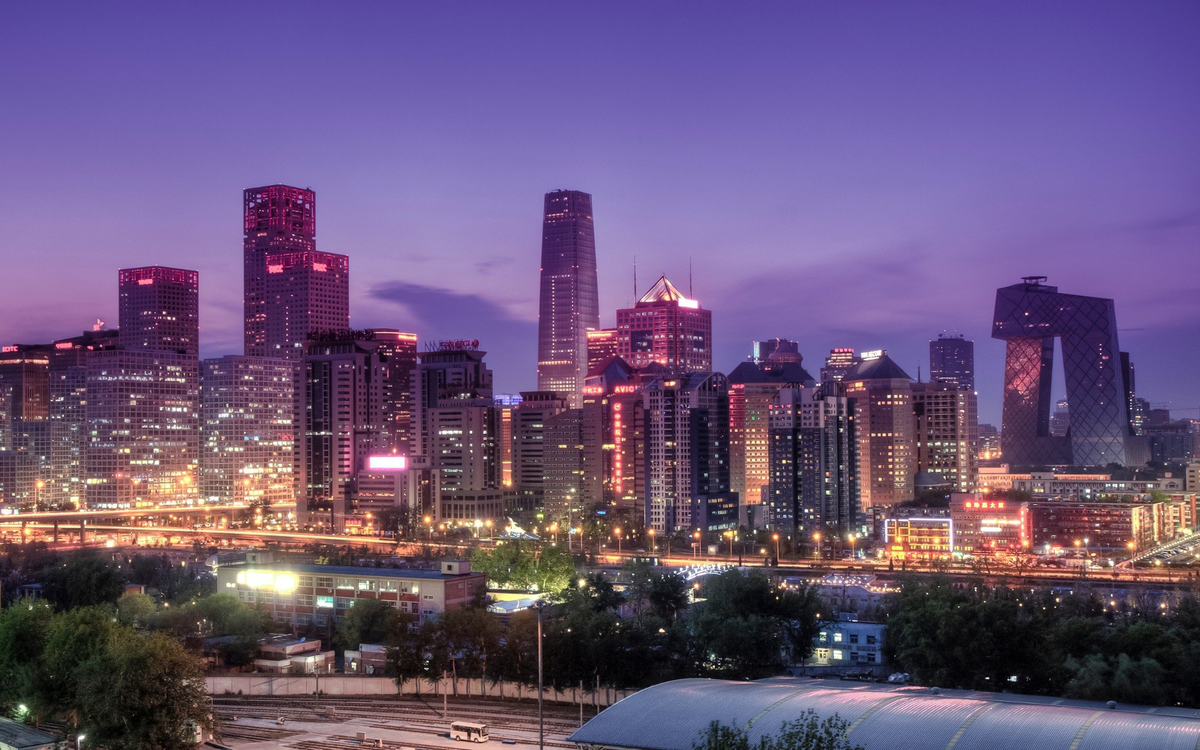 The city skyline of Beijing.