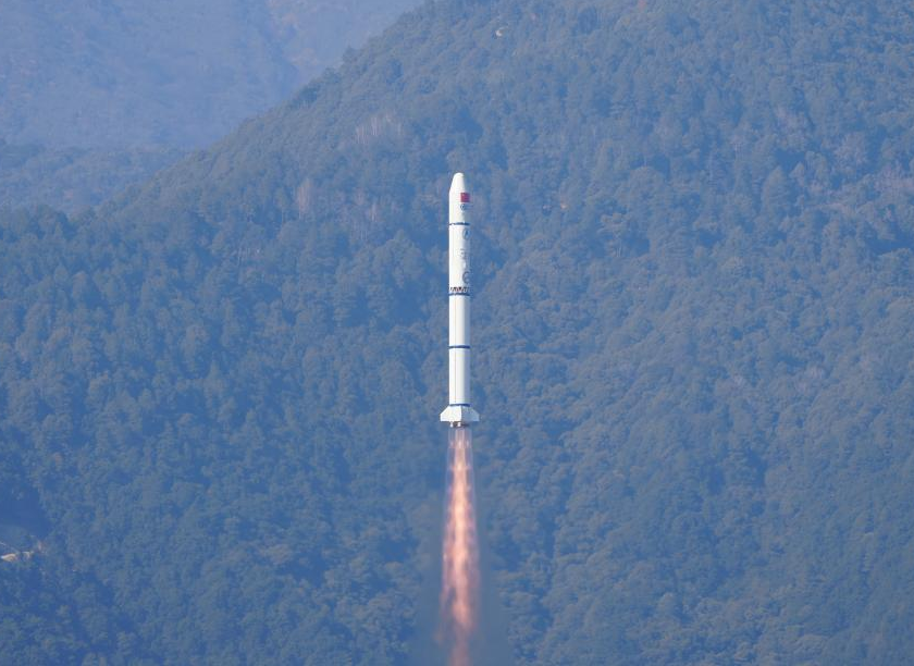 A Long March 2C lifting off from Xichang Satellite Launch Center. ©Zhang Jing/Xinhua
