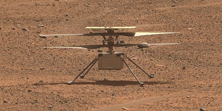 Ingenuity seen on August 2nd 2023. ©NASA/JPL/Caltech-ASU/MSSS