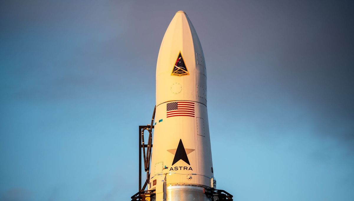 Astra's rocket on the launchpad. ©Astra 