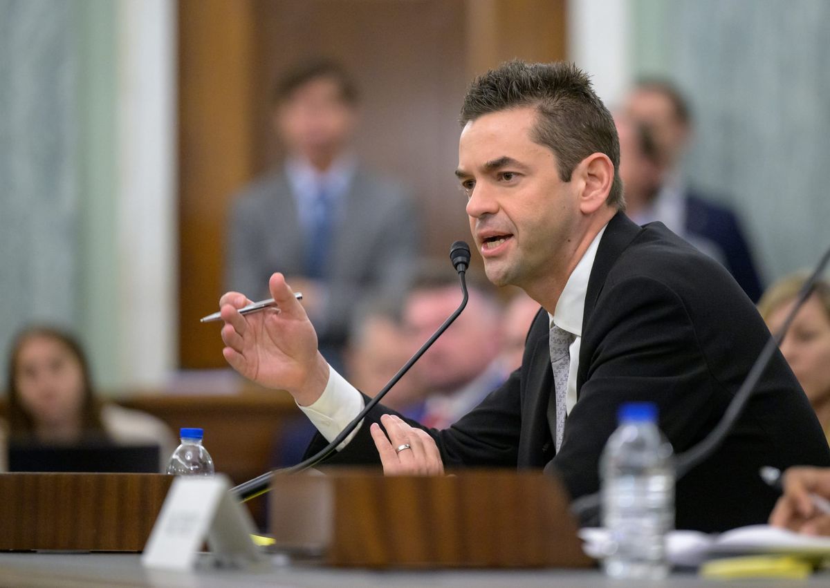 Jared Isaacman during his confirmation hearing on April 9th. ©Bill Ingalls/NASA