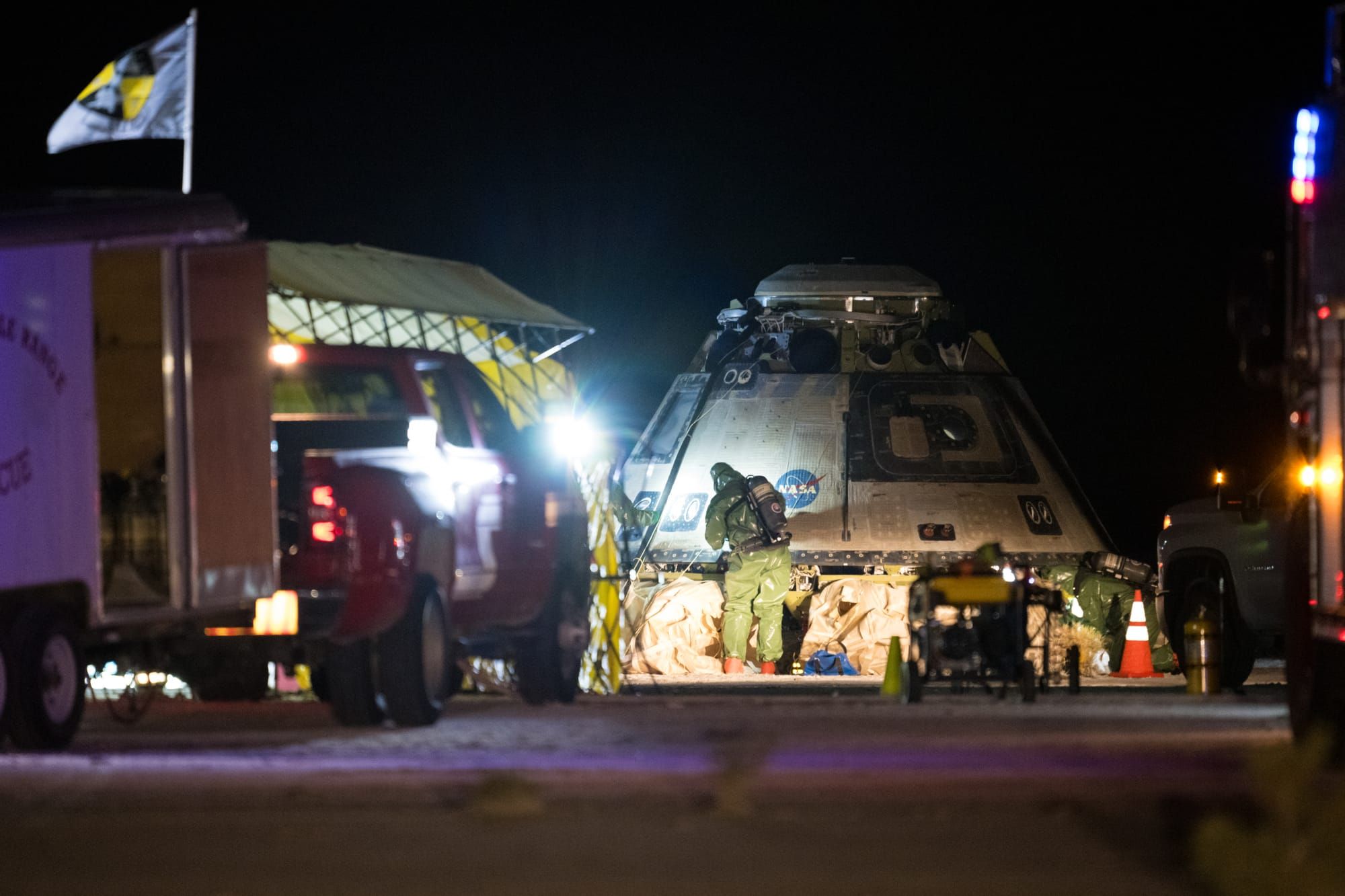 Starliner returns home alone
