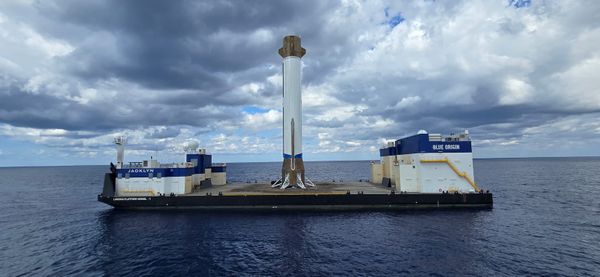 Triumphant New Glenn Booster Sails Into Florida