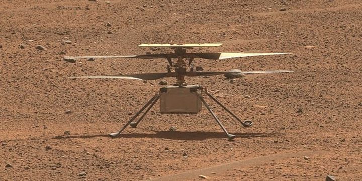 Ingenuity seen on August 2nd 2023. ©NASA/JPL/Caltech-ASU/MSSS