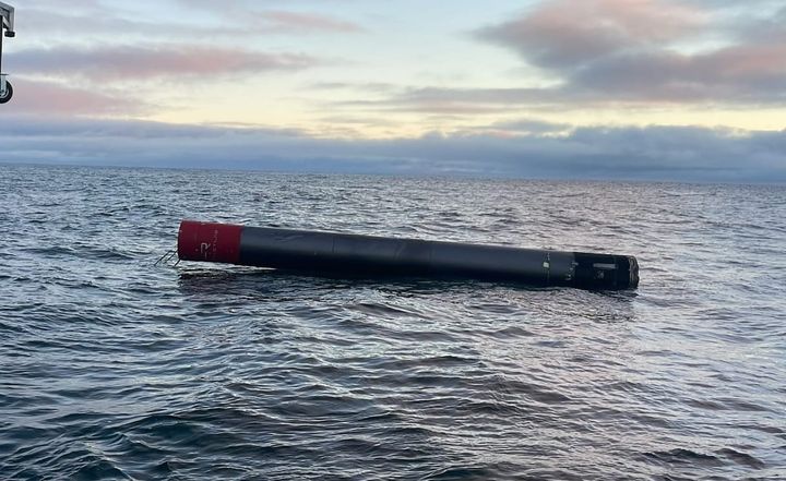 Electron in the ocean after launch. ©Rocket Lab