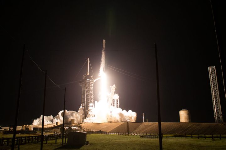 Falcon 9 lifting off from Launch Complex 39A for the Crew-8 mission. ©Aubrey Gemignani/NASA