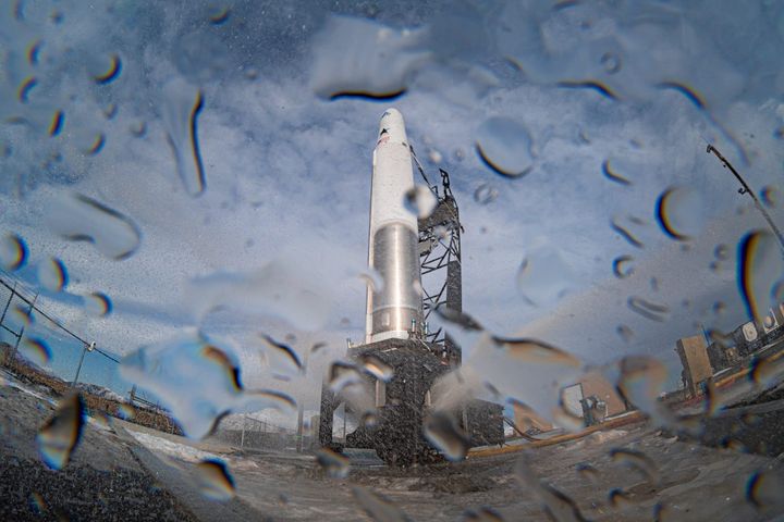 Astra's Rocket 3 on its launch pad. ©Astra