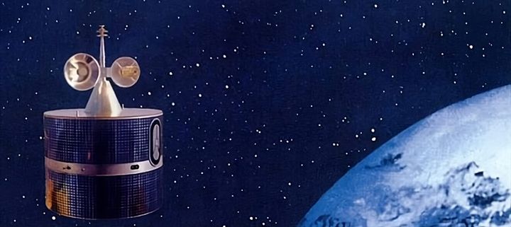 An artist rendition of the Dongfanghong-2 spacecraft.