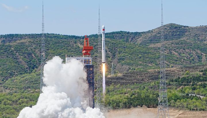 The Long March 6C Y1 vehicle lifting off from Launch Complex 9A from the Taiyuan Satellite Launch Center.