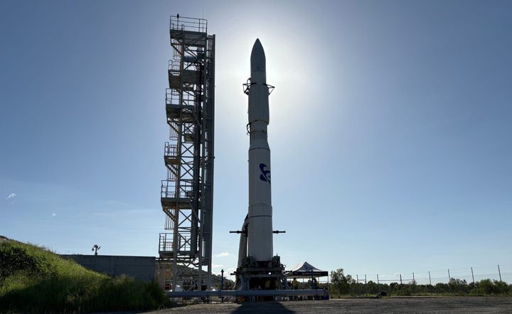 The Eris-1 rocket at the Bowen Orbital Spaceport. ©Gilmour Space