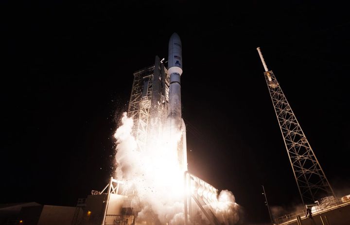Atlas V blasting off from Space Launch Complex 41 on April 28th 2026. ©United Launch Alliance