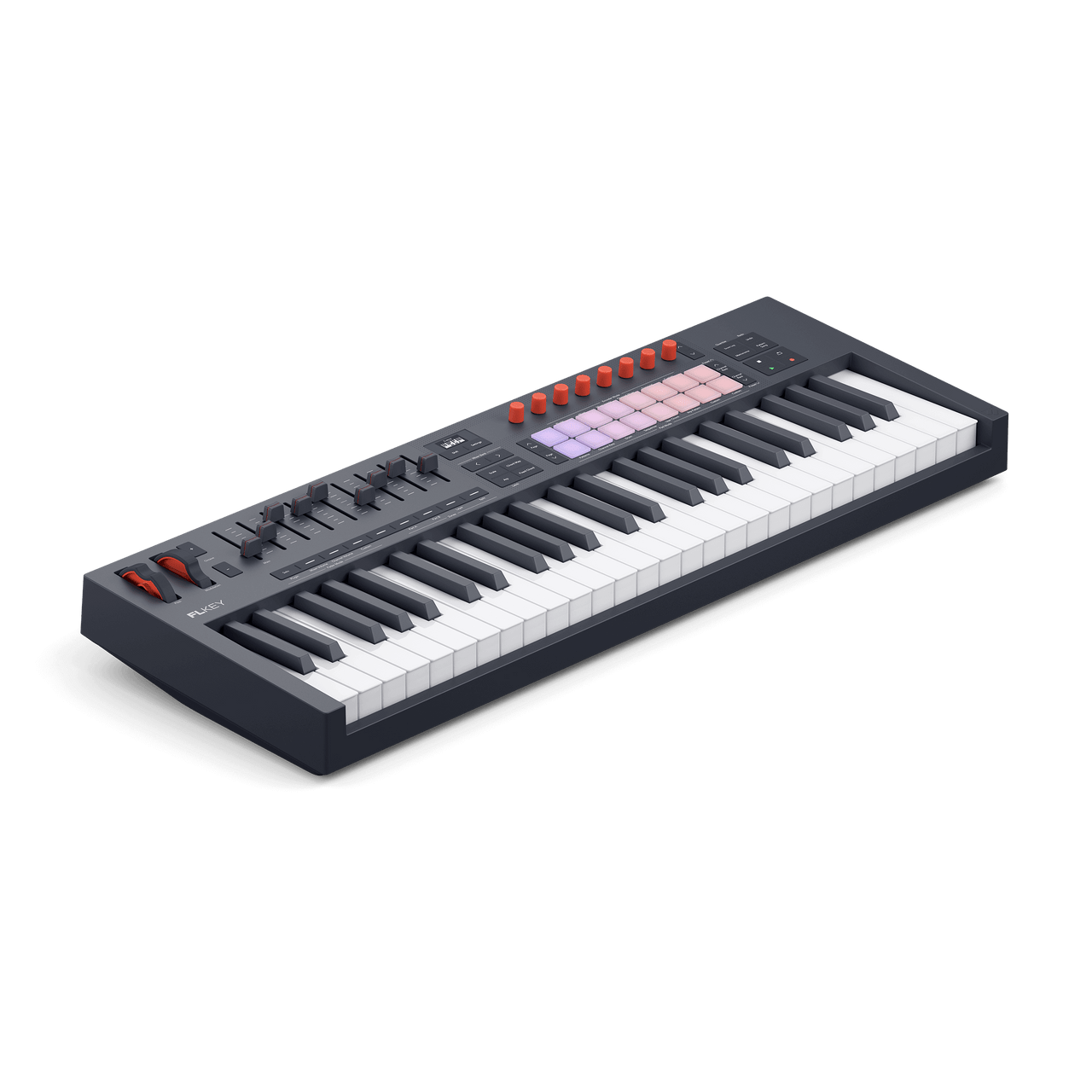 Novation FLkey 2 49 半配重鍵、9 推桿、16 pads、OLED 螢幕