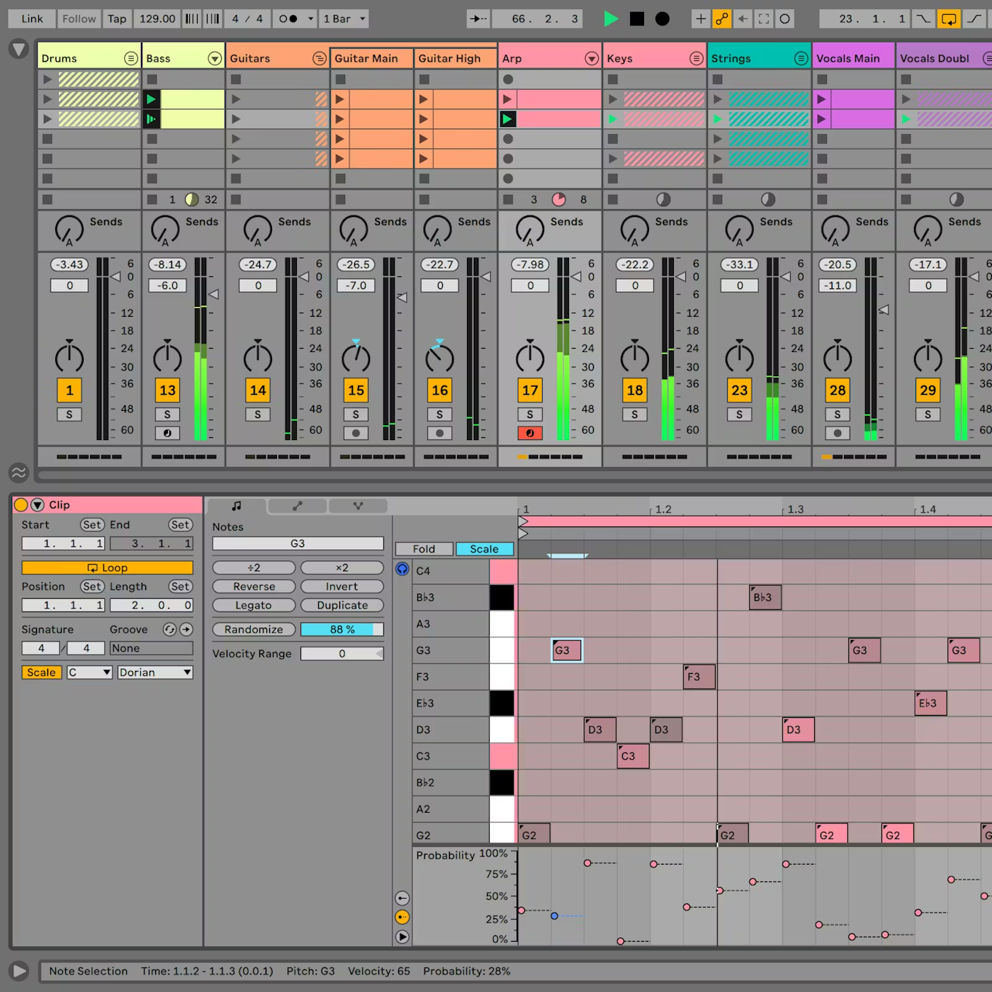 Ableton Live Session View 即興視圖