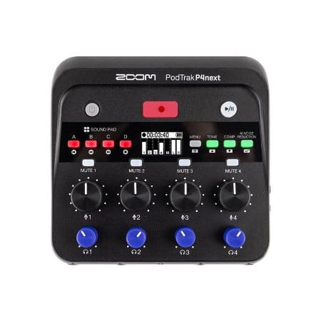 Zoom PodTrak P4next 行動播客錄音室