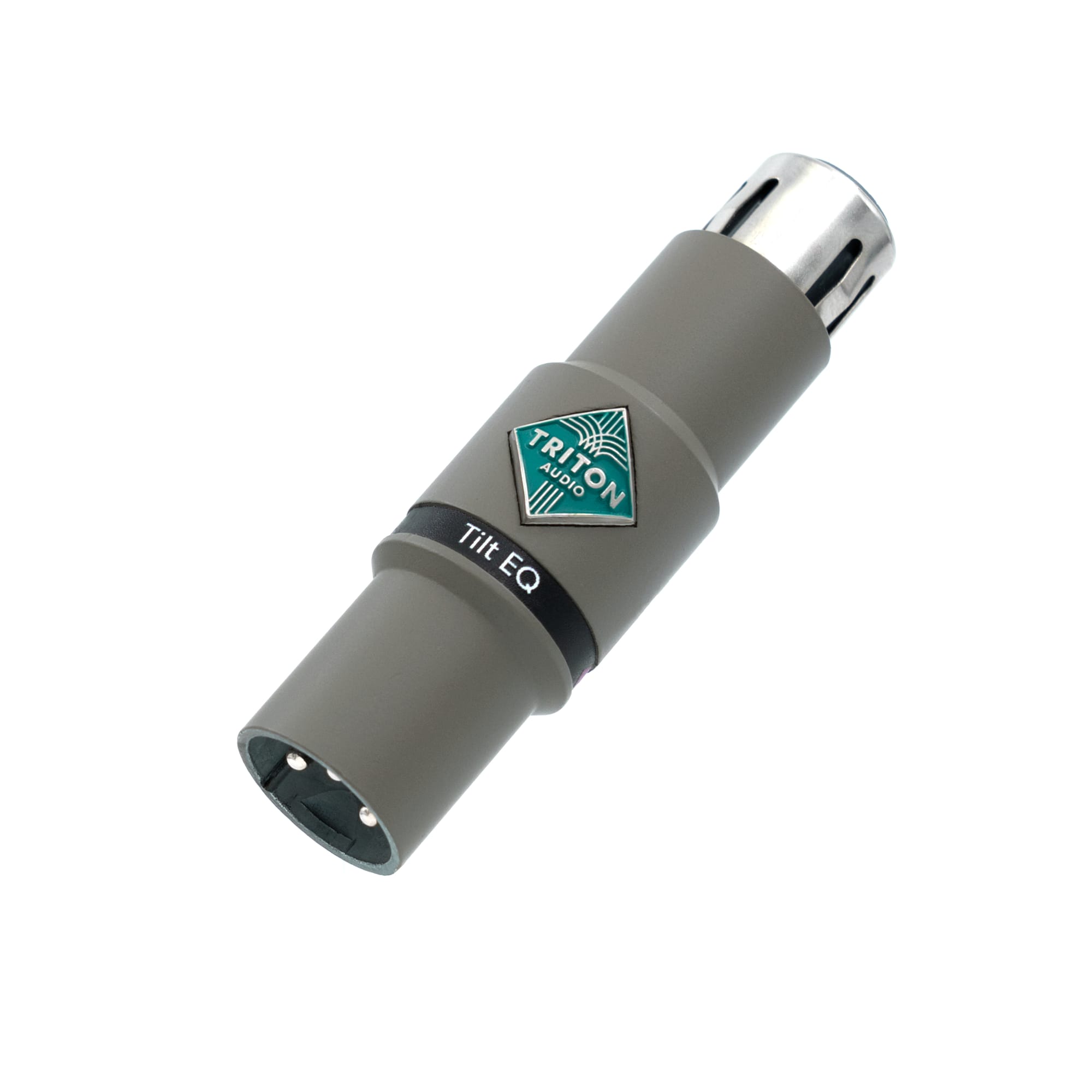 Triton Audio Tilt EQ 單旋鈕 XLR in-line 麥克風前級正面斜視圖