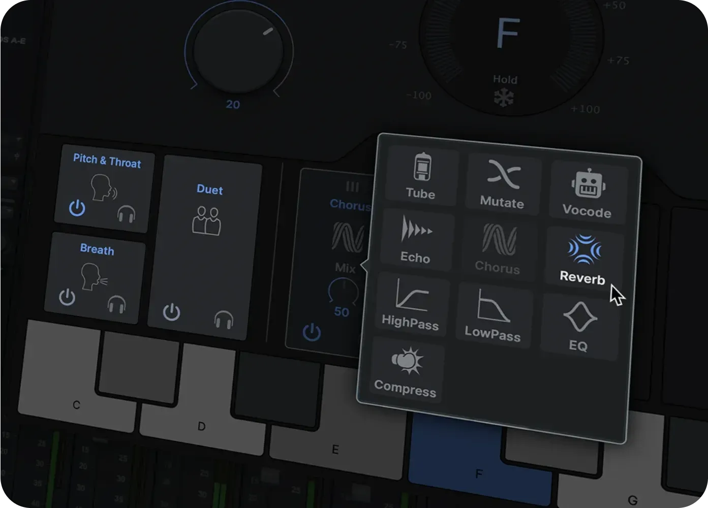 AutoTune EFX+ 10 官方效果模組介面