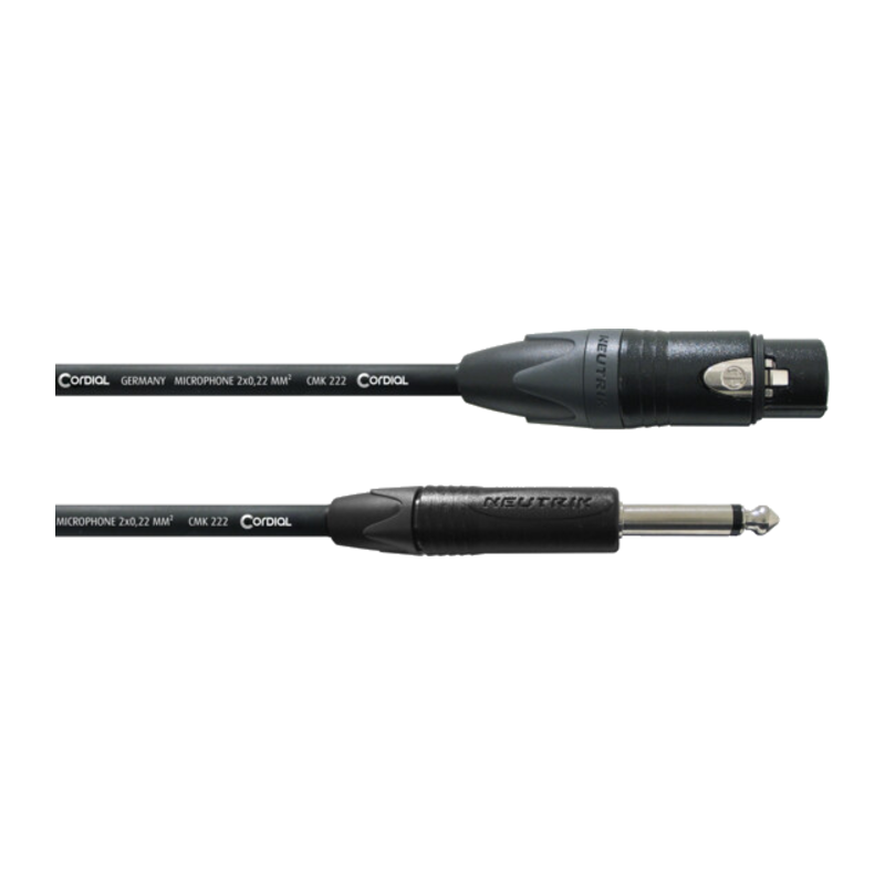 Cordial select CPM FP XLR 母頭轉 6.3 mm TS 非平衡線