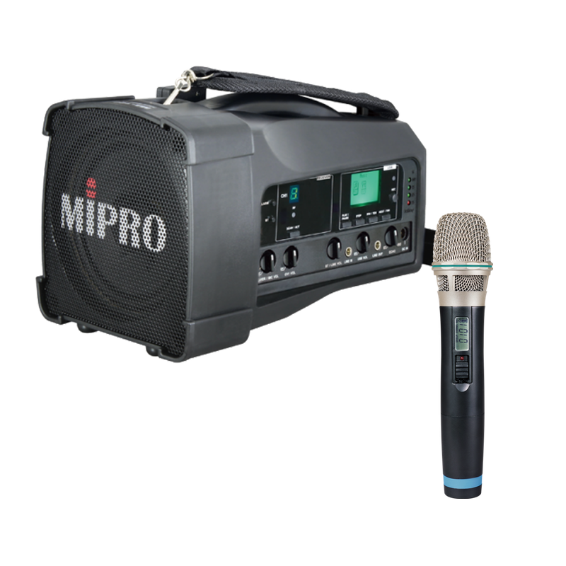 MIPRO MA-100 UHF 單頻道無線喊話器