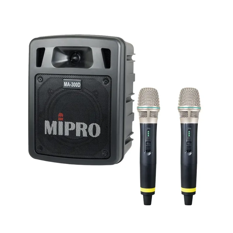 MIPRO MA-300D 5.8GHz 雙頻道手提式無線擴音機