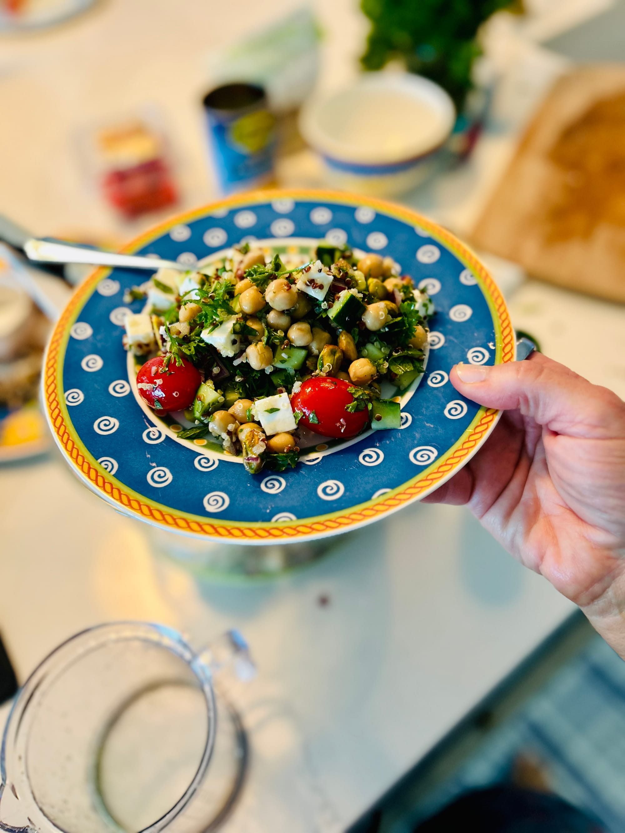 Mediterranean Salad with Pistachios