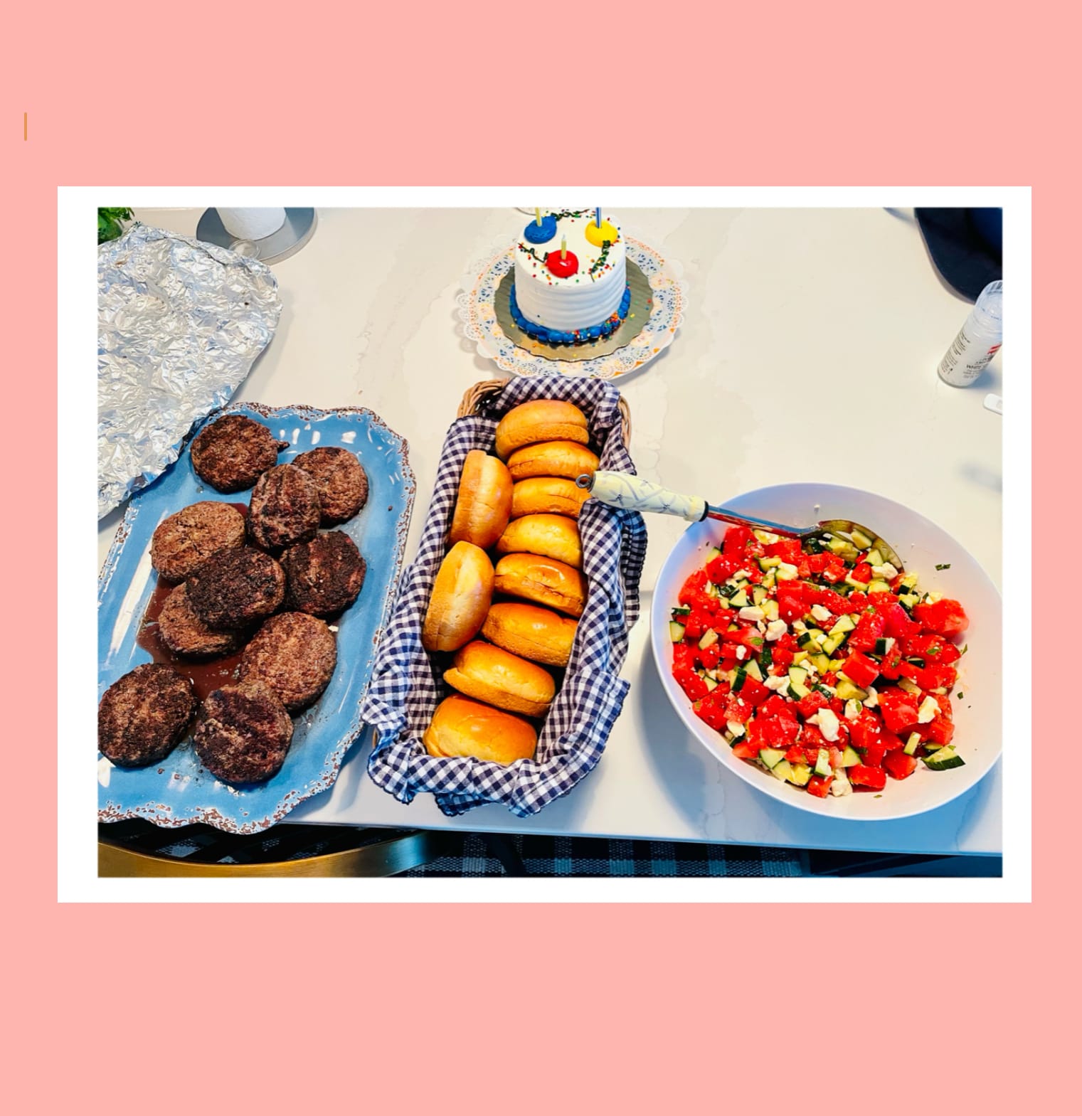 Watermelon - Feta Salad with Fresh Mint