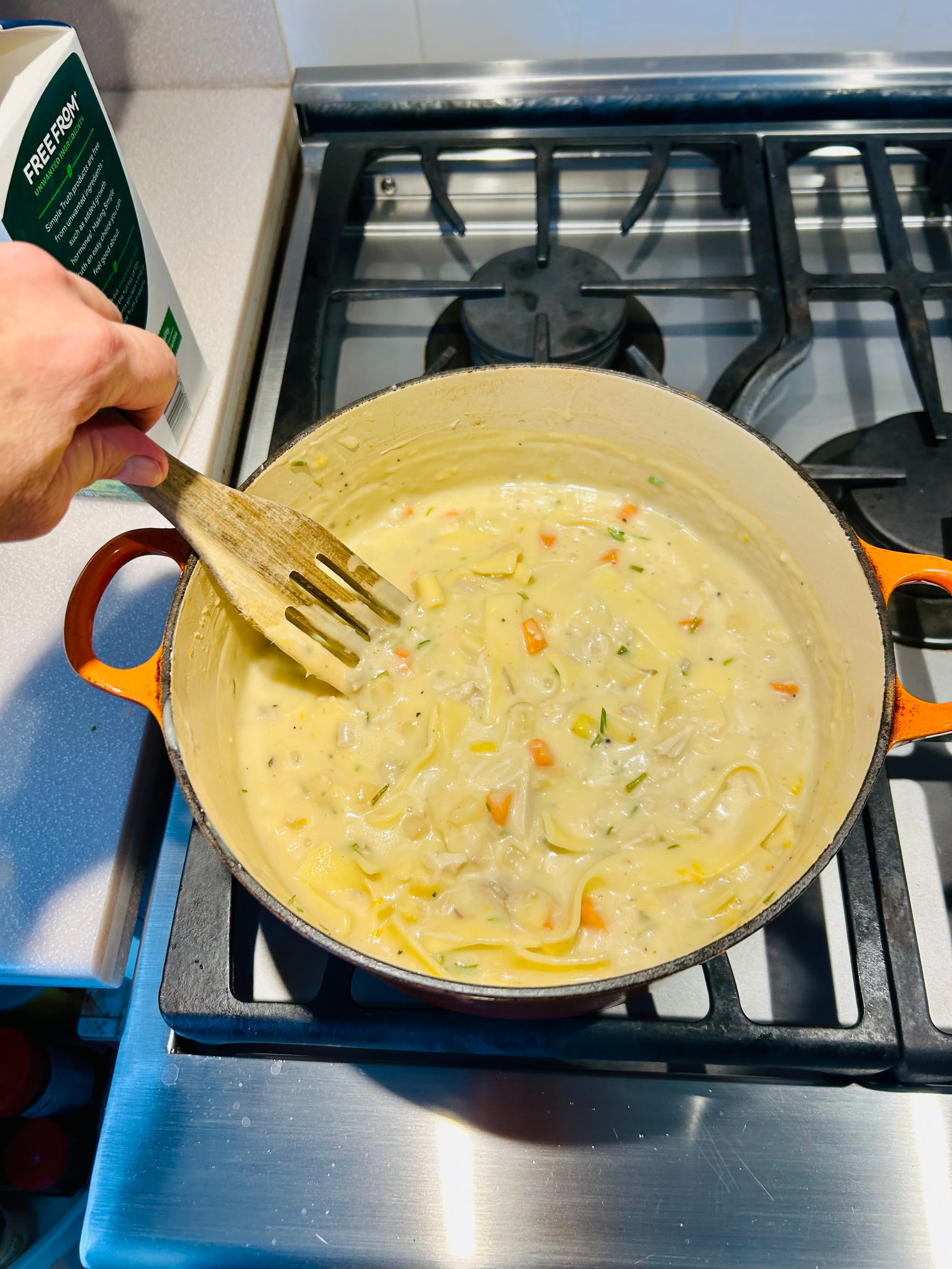 Turkey Leftovers? How About a Turkey Noodle Stew?